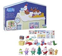 Peppa Pig Peppas Calendario dell'Avvento con 24 giocattoli a sorpresa e adesivi, giocattolo per bambini