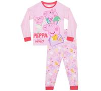 Peppa Pig Pigiama Bambina, Pigiami Ragazza Peppa, George Ed Evie, Pigiama Bambina Manica Lunga, Set Pigiami Bambine, Rosa 18-24 Mesi