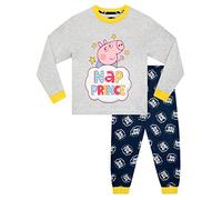 Peppa Pig Pigiama da Notte Boys George Pig per Bambini Grigio 5-6 Anni