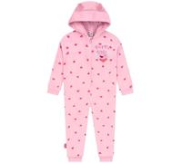 Peppa Pig Pigiama Intero Bambina, Tutina Pile con Orecchie 3D, Pigiama Rosa con Cuori 3-4 Anni