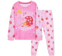 Peppa Pig Pigiama Lungo Bambina, Comodo e Traspirante Abbigliamento da Casa Set (Rosa, 18-24 Mesi)