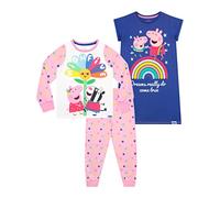 Peppa Pig Pigiama per Ragazze e Camicia da Notte Multicolore 4-5 Anni
