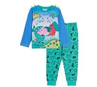 Peppa Pig Pigiama per ragazzi con George Pig 3D Dino Spikes Luxury Full Length Pjs Set, verde, 1-2 Y