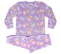 Peppa Pig Pile Super Morbido 100% Poliestere Pigiama a Maniche Lunghe, Peppa Sleep, 3-4 Anni: 104cm, Viola