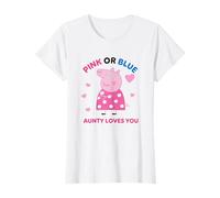 Peppa Pig Pink Or Blue Aunty Pig Loves You Maglietta