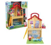 Peppa Pig- Playset Casa Pop Up, con 3 Stanze Diverse e 2 Personaggi Inclusi, trasportabile per giocare anche fuori casa, per bambini a partire dai 2 Anni, PPC78000, Giochi Preziosi