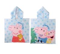 Peppa Pig Poncho per bambini, con cappuccio e asciugatura rapida, asciugamano poncho per bambini, spiaggia, piscina ed estate, leggero e assorbente
