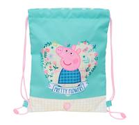 PEPPA PIG PRETTY FLOWERS - Junior Flat Bag Backpack, Ideal for Children of Diffe