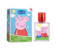 Peppa Pig - Profumo per bambini, fragranza in bottiglia di vetro, motivo: Peppa Pig e suo fratello George, Eau de Toilette (30 ml)