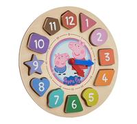 Peppa Pig Puzzle In Legno A Forma Di Orologio 12 Pezzi