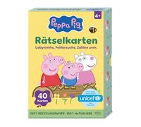 Peppa Pig Rätselkarten: Labyrinthe, Fehlersuche, Zählen uvm.: 40 knifflige Rätselkarten mit Lösungen auf den Rückseiten für Kinder ab 4 Jahren