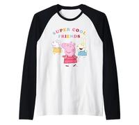 Peppa Pig Rebecca Coniglio Suzy Sheep Retro Friends Maglia con Maniche Raglan