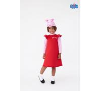 Peppa Pig Rosso Peppa Pig 3D Headpiece 2 Piece Costume Ragazze