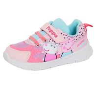 Peppa Pig Scarpe da ginnastica sportive per ragazze Easy Touch Fasten Plimsolls Scarpe da ginnastica per bambini, rosa, 27 EU