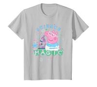 Peppa Pig Science Is Magic Maglietta, Bambini, Argento, 10 Anni