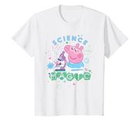Peppa Pig Science Is Magic Maglietta, Bambini, Bianco, 6 Anni