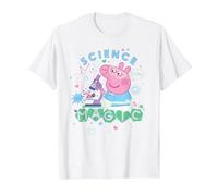 Peppa Pig Science Is Magic Maglietta, Uomo, Bianco, 6XL