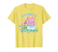 Peppa Pig Science Is Magic Maglietta, Uomo, Limone, XL
