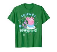 Peppa Pig Science Is Magic Maglietta, Uomo, Verde Mela, XL