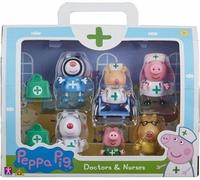 Peppa pig set 6 personaggi dottori e infermieri giochi preziosi..