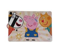 Peppa Pig - Set da tavola per bambini, divertente tappeto da pasto con un design colorato, set da tavola per bambini e bambini, favorisce l'alimentazione indipendente, bella stoviglie