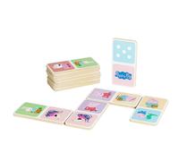 Peppa Pig Set Da Tavolo In Legno Per Gioco Del Domino 28 Pezzi