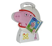 Peppa Pig Spazio Avventura Custodia Fosforescente Adesivi & Telescopio