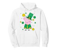 Peppa Pig St. Patrick's Day Shamrocks And Leprechaun Hat Felpa con Cappuccio