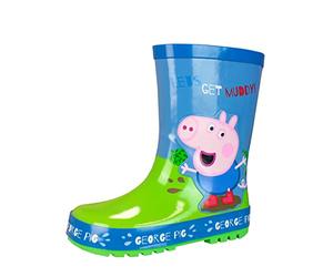 Peppa Pig Stivali di Gomma per Ragazzi George Pig Blu 33