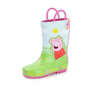 Peppa Pig Stivali Wellington per bambini | Stivali di gomma per bambini stampa George Pig | Stivali in gomma multicolori resistenti all'acqua per ragazzi e ragazze
