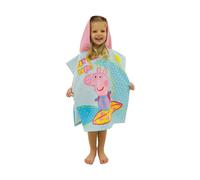 Peppa Pig Telo Poncho Cappuccio 100% Cotone Bambini Accappatoio Piscina Spiaggia