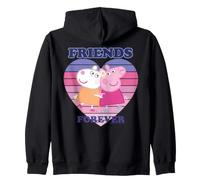 Peppa Pig Suzy Sheep Best Friends Forever BFF Classic Love Felpa con Cappuccio