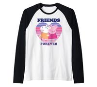 Peppa Pig Suzy Sheep Best Friends Forever BFF Classic Love Maglia con Maniche Raglan