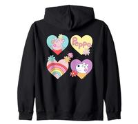 Peppa Pig Suzy Sheep Hearts And Flowers Felpa con Cappuccio