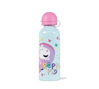 Peppa Pig & Suzy Sheep Kids Borraccia in alluminio con cannuccia, 500 ml, per la scuola