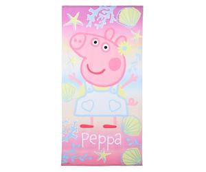 Peppa Pig Telo mare grande | piccolo regalo per ragazze | asciugamano | asciugamano | asciugamano | vacanza | 70 x 140 cm | teli da bagno | asciugamano | idee regalo