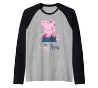 Peppa Pig Trucco Magico Posa Fun Friends Forever BFF Classico Maglia con Maniche Raglan