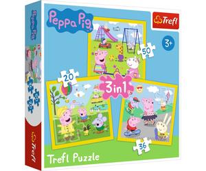 Peppa Pig Una bella giornata - Puzzle 3in1 20-50 pezzi 1 St