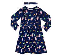 Peppa Pig Vestito e Fascia per Ragazze Blu 4-5 Anni