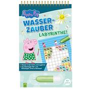 Peppa Pig Wasserzauber | Labyrinthe. Einfach mit Wasser malen!: Mal- und Rätselbuch mit Wassertankstift für Kinder ab 4 Jahren