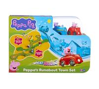 Peppa Pig Whizz Around Peppa’s Runabout Town Set, Motorised Vehicles, Track Toys