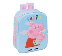 PEPPA PIG - Zaino per asilo 3D, facile da pulire, ideale per bambini di diverse età, comodo e versatile, qualità e resistenza, 22 x 10 x 27 cm