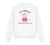 Peppa PigPink Or Blue Grandma Pig Loves You Felpa Donna (TV21374)