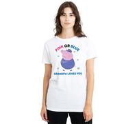 Peppa PigPink Or Blue Grandma Pig Loves You Maglietta Donna (TV21650)