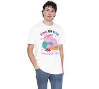 Peppa PigPink Or Blue We Love You Maglietta Famiglia Adulto Unisex (TV21682)