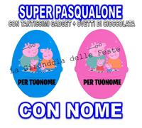 PEPPA SUPER PASQUALONE SORPRESONE UOVO DI PASQUA CONTENITORE peppa pig famiglia