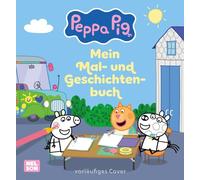 Peppa Wutz Ausmalbilder: Peppa Pig: Mein Mal- und Geschichtenbuch: Lädt zum Mitgestalten ein
