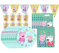 Peppa Wutz Compleanno Bambini Set II 43teilig Piatti Tazza Tovaglioli Decorativa