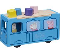Peppa Wutz Legno Giocattolo Scuolabus Con Personaggi Accessori Gioco Bambini