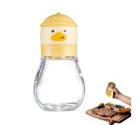 Pepper Grinder Bottle, Yellow Duck Portable Kitchen Flour and Pepper Mill, 180ml/200ml Manual Grinder with Adjustable Coarseness, Ideal for Seasonings, Sea Salt, and Coffee Beans